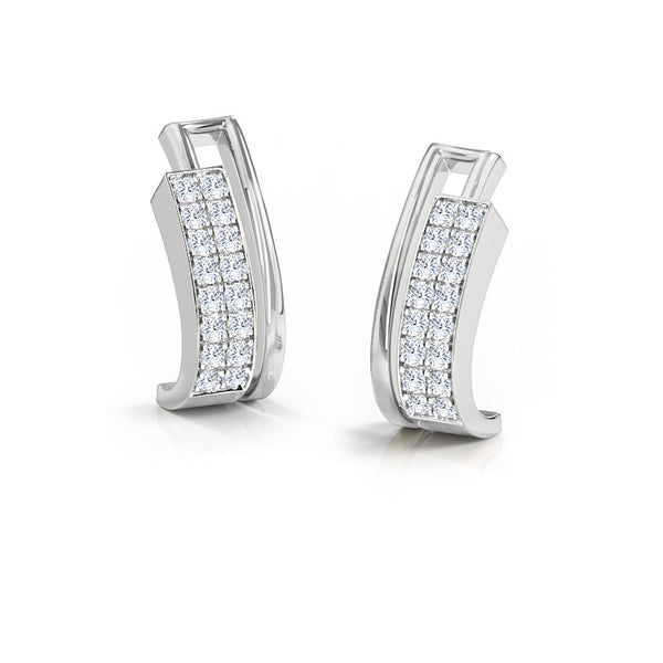 Fartun Moissanite Diamond Hoops Earrings