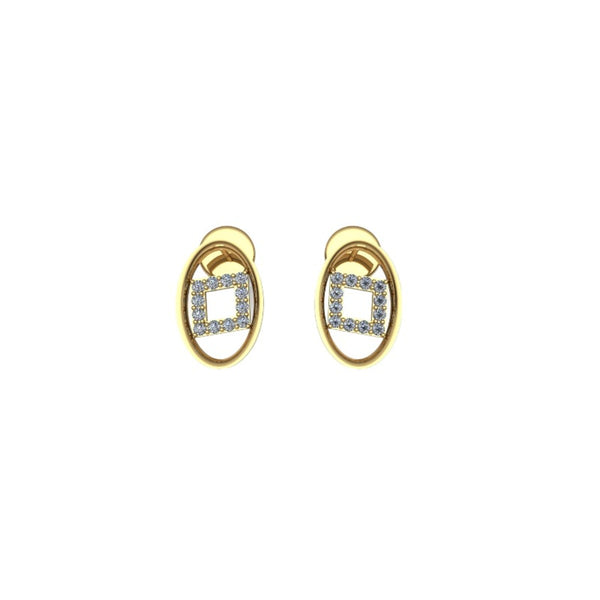Charming Oval Shiny Moissanite Diamond Stud Earrings