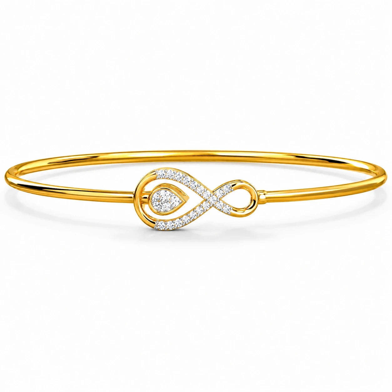 Fenia Infinity 18K Gold Plated Moissanite Diamond Bracelet