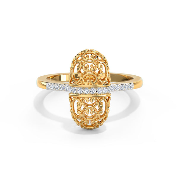 Mindi Mond Moissanite Diamond Ring