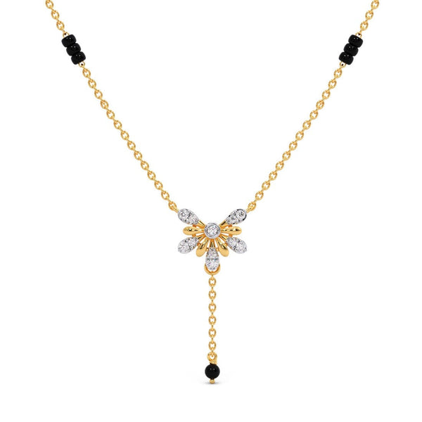 Astonishing Fleur Moissanite Diamond Mangalsutra