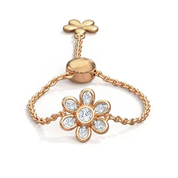 Blossom Moissanite Diamond Flexible Ring