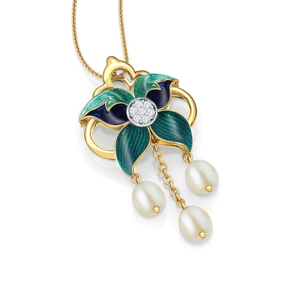Camelia Moissanite Diamond Casual Pendant