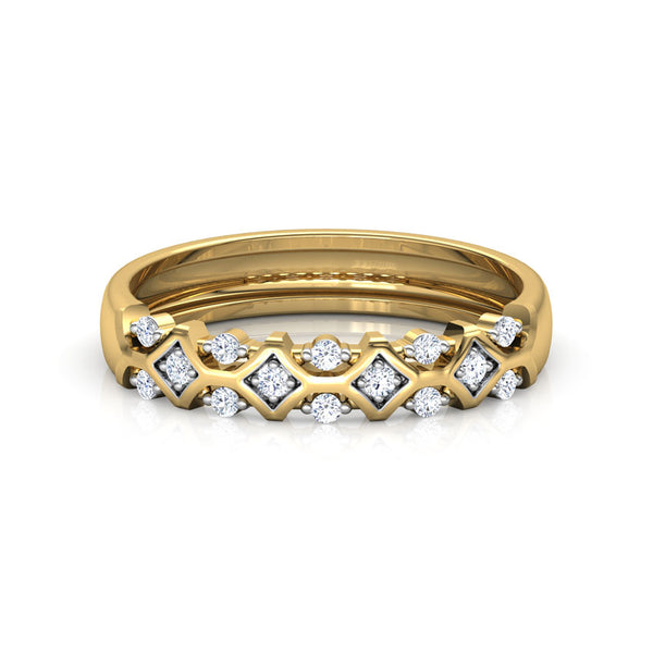 Opulent Moissanite Diamond Band Ring