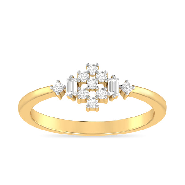 Saanjh Scatter Moissanite Diamond Ring