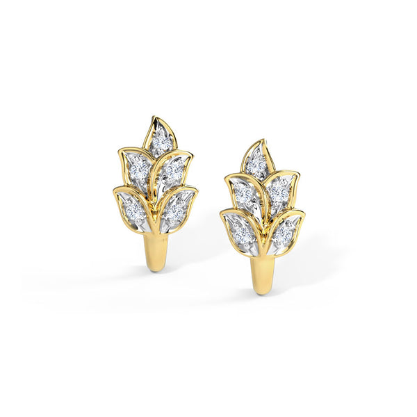Bash Gleaming Moissanite Diamond Hoops Earrings