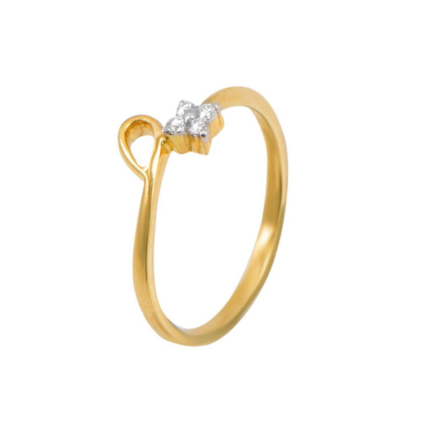 Vermeil Moissanite Diamond Ring