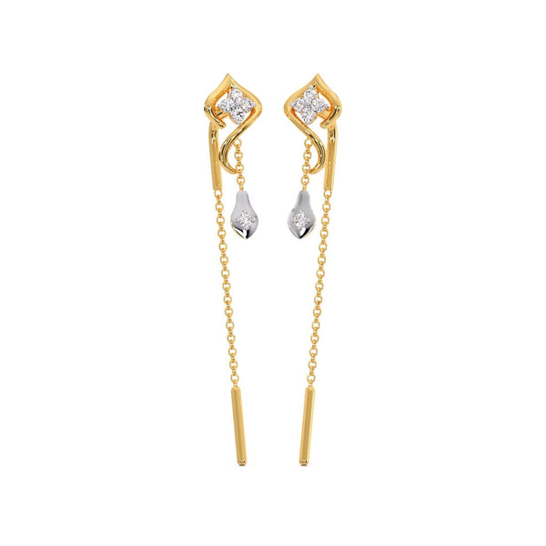 Kashvi Moissanite Diamond Sui Dhaga Earrings Earrings