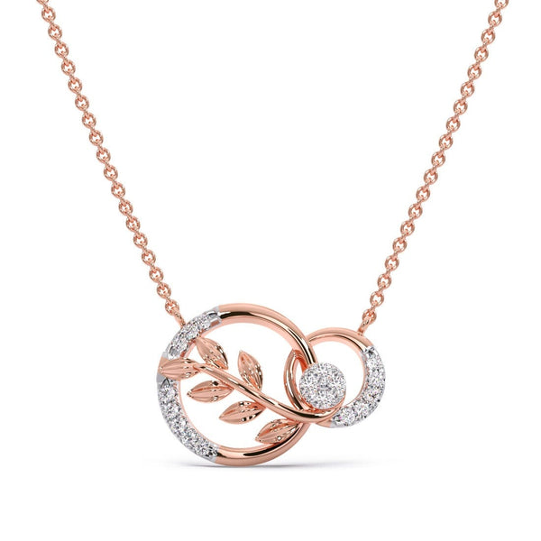 Orbit Petiole Moissanite Diamond Necklace