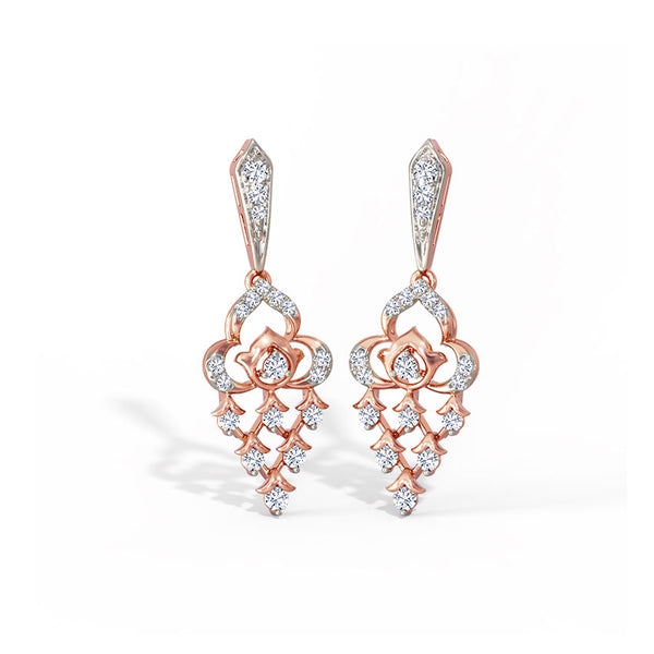 Tulika Moissanite Diamond Drops Earrings