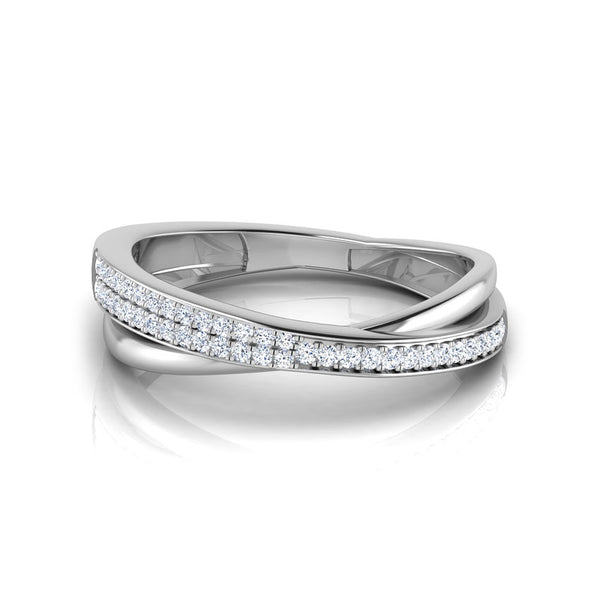 Twinkle Overlapping Moissanite Diamond Fashion Ring