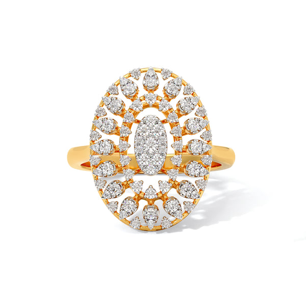 Ruxin Moissanite Diamond Cocktail Ring