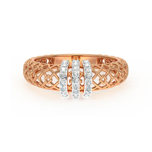 Lilac Mesh Moissanite Diamond Ring