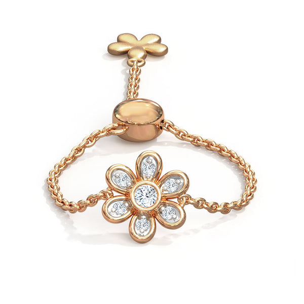Blossom Moissanite Diamond Flexible Ring