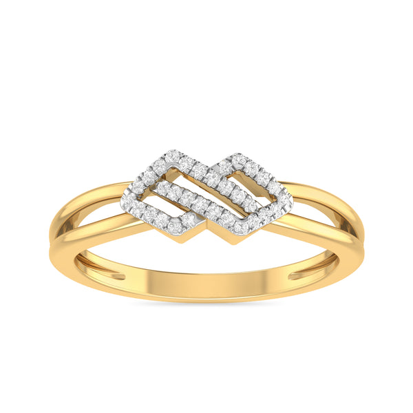 Irma Duo Quad Moissanite Diamond Ring