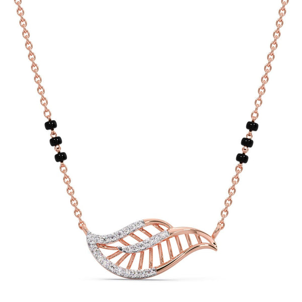 Ryka Foliate Moissanite Diamond Mangalsutra