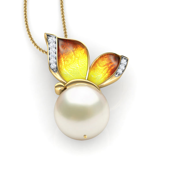 Aydan Pearl Moissanite Diamond Casual Pendant