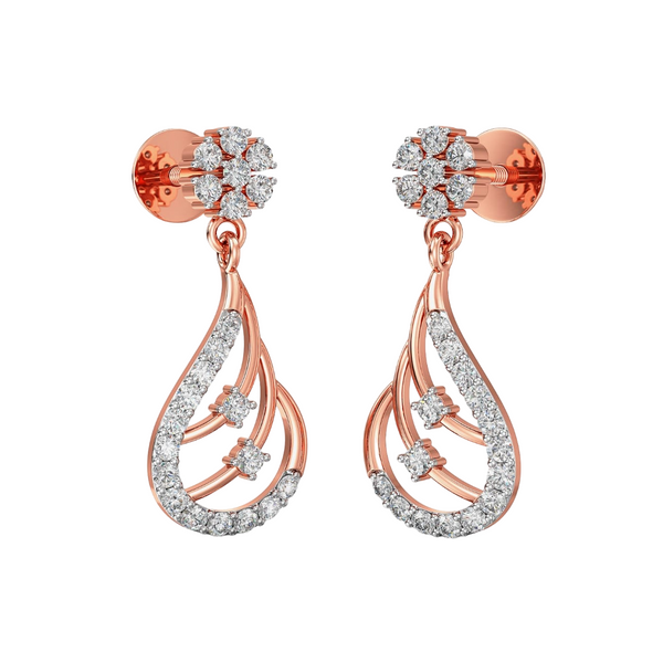 Rudrani Moissanite Diamond Drops Earrings