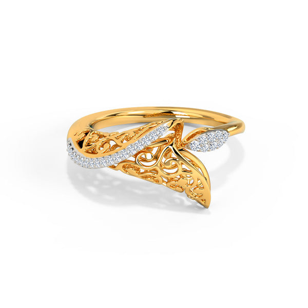 Jennifer Ornate Moissanite Diamond Ring