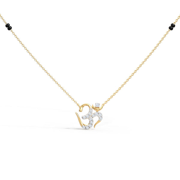Omkara Moissanite Diamond Mangalsutra