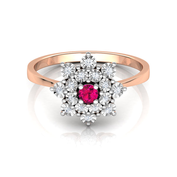 Rain Lily Moissanite Diamond Ring