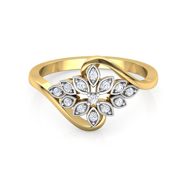 Hyacinth Petal Moissanite Diamond Ring