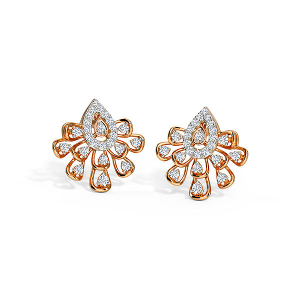 Jigisha Moissanite Diamond Stud Earrings 