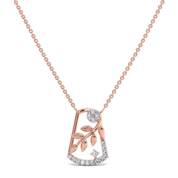 Aamiya Fleur Moissanite Diamond Necklace