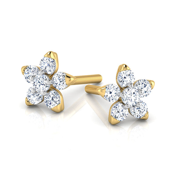 Keya Moissanite Diamond Studs Earrings
