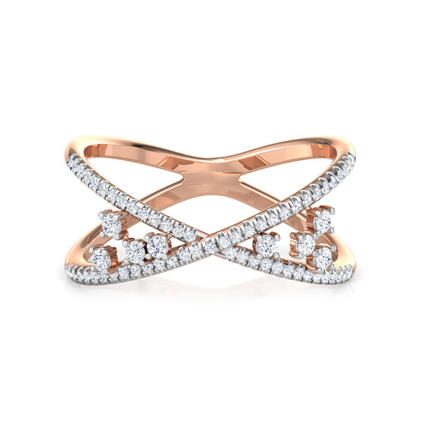 Lasya Shimmer Moissanite Diamond Fashion Ring