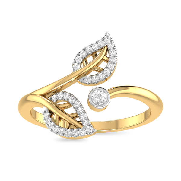 Majestic Petals Moissanite Diamond Ring