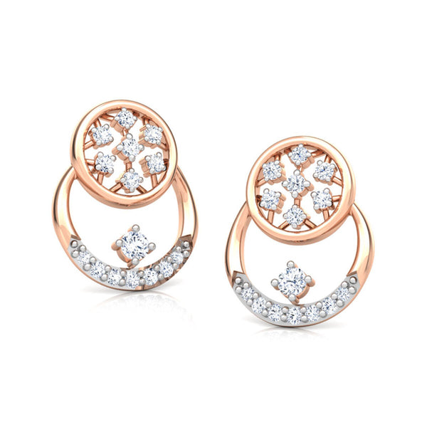 Rhea Circlet Moissanite Diamond Studs Earrings
