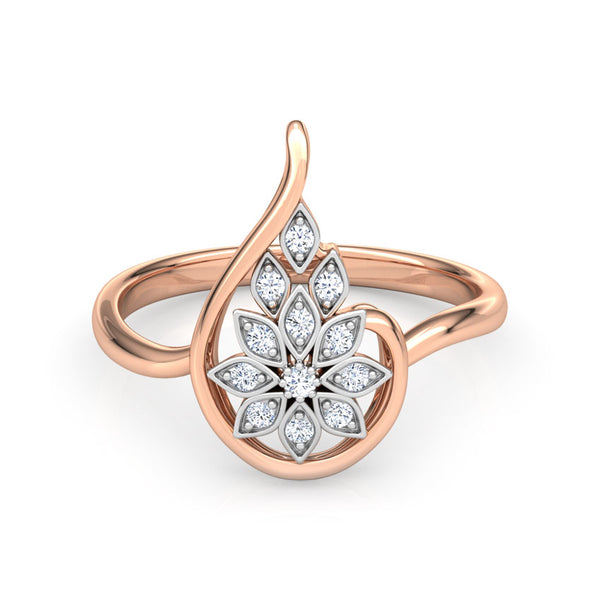 Lunaria Moissanite Diamond Ring