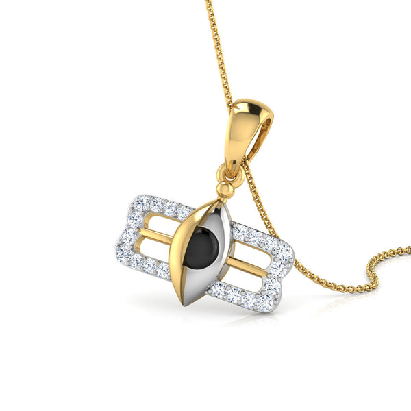 Lord Shiva Third Eye Moissanite Diamond Religious Pendant