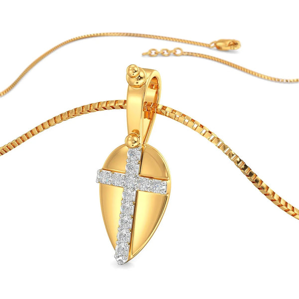 Jesus Moissanite Diamond Religious Pendant In Drop Shape