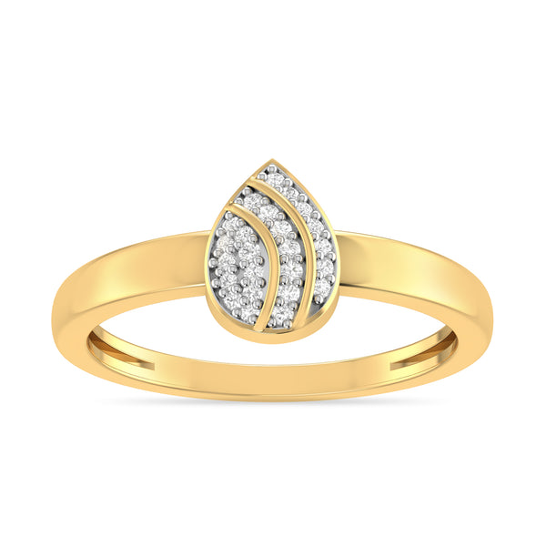Ksenia Teardrop Moissanite Diamond Ring