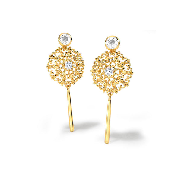 Jigisha Moissanite Diamond Drops Earrings