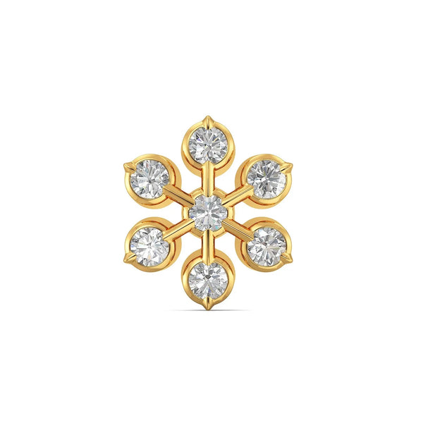 6 Petal Moissanite Diamond Nosepin