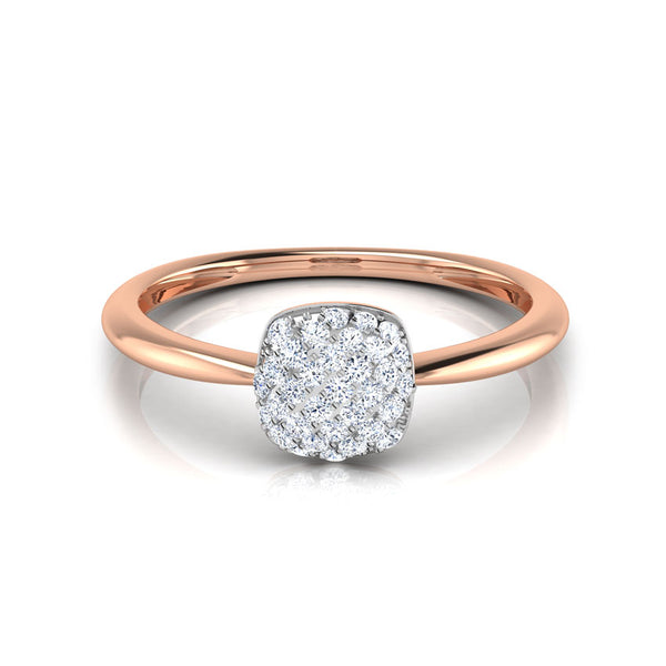 Jinni Square Moissanite Diamond Ring