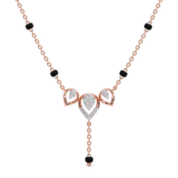 Trio Droplet Moissanite Diamond Mangalsutra