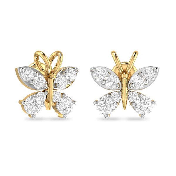 Bellona Sparkle Moissanite Diamond Studs Earrings