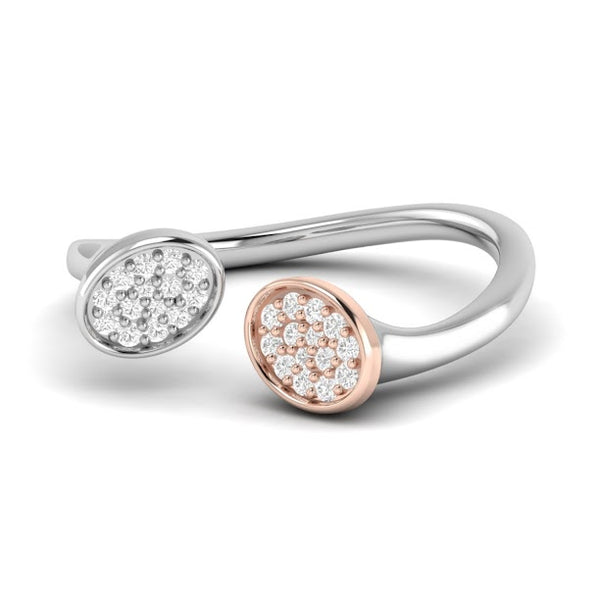 Ari Oval Moissanite Diamond Open Fashion Ring