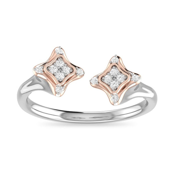 Adriana Open Moissanite Diamond Ring