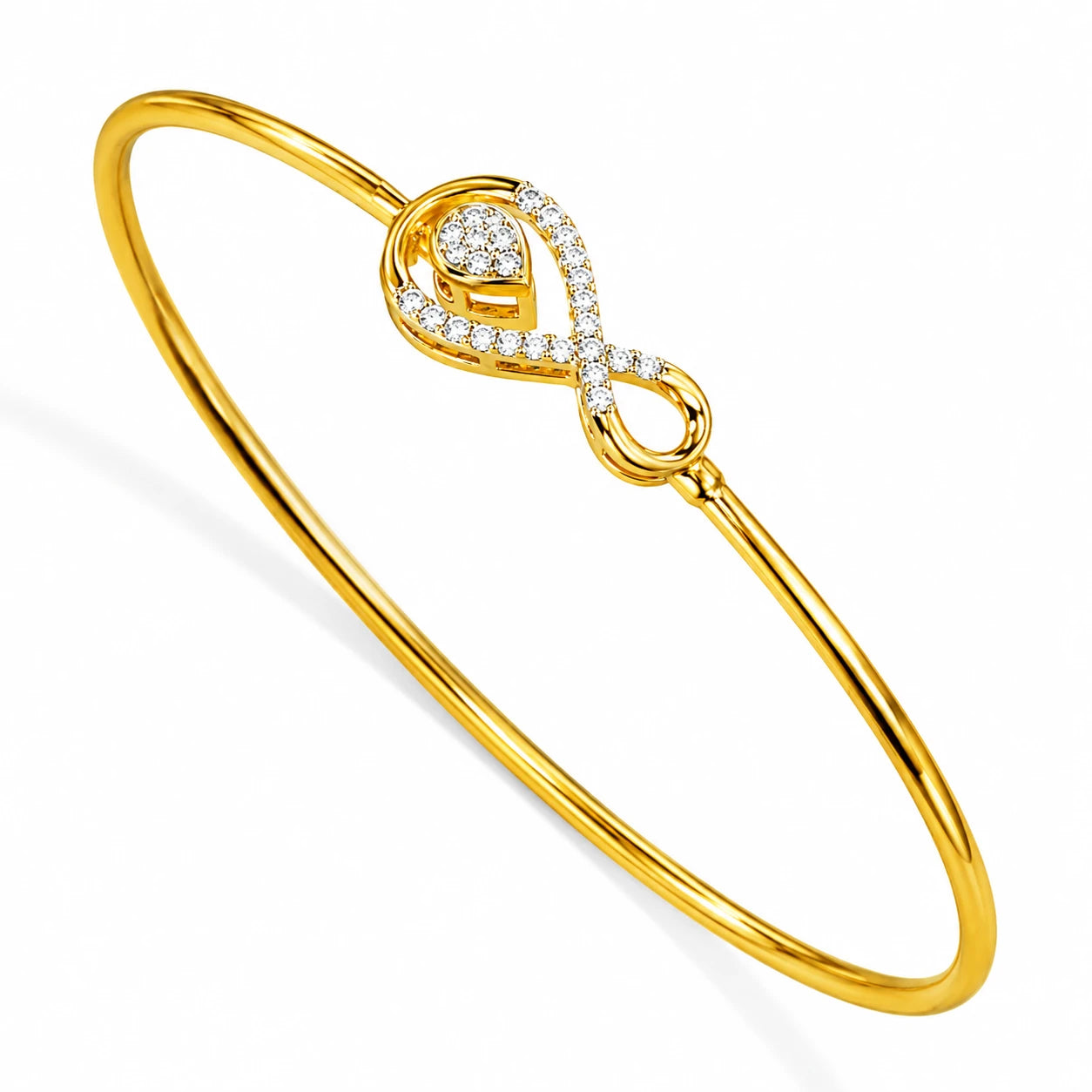 Fenia Infinity 18K Gold Plated Moissanite Diamond Bracelet