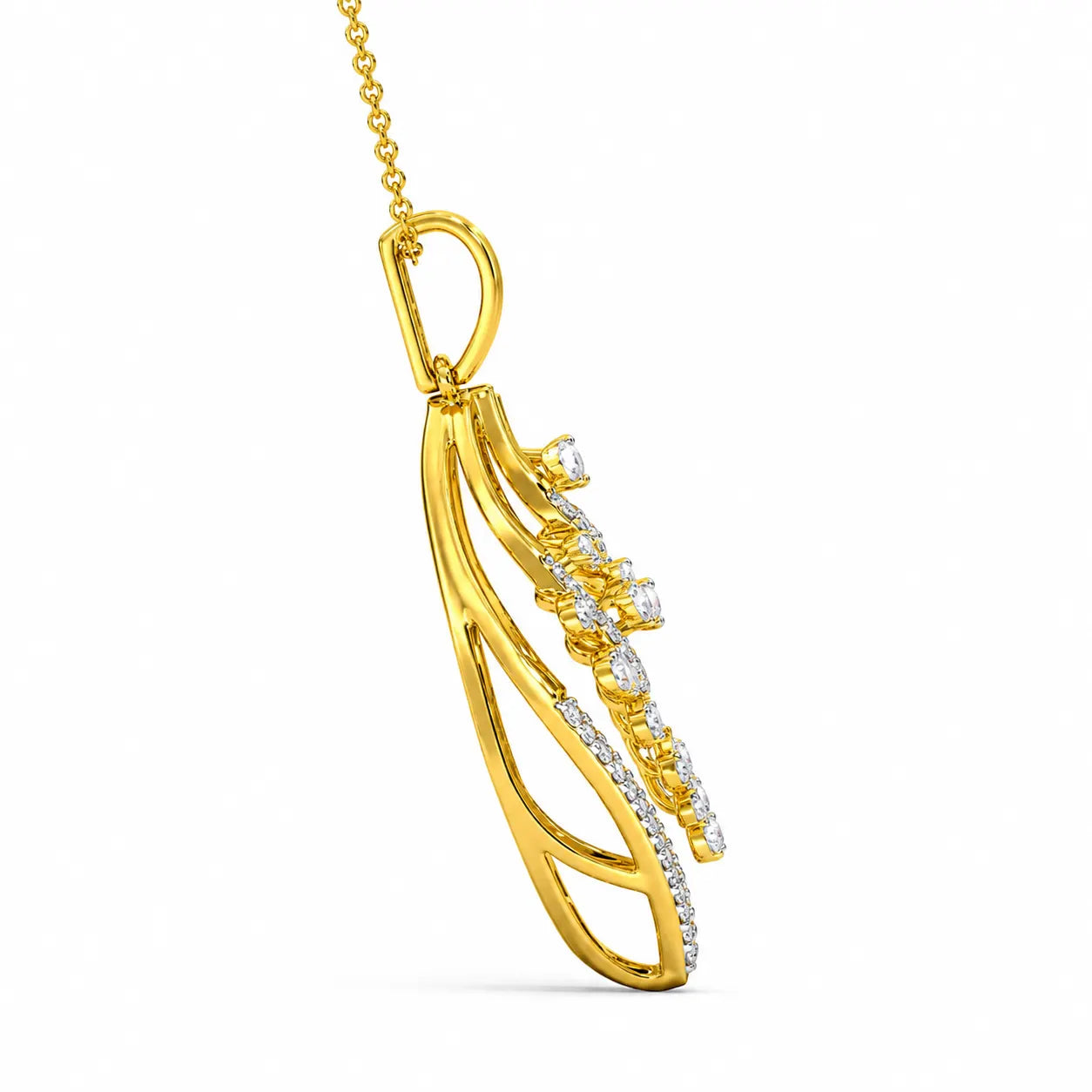 Magnificent Yana 18K Gold Plated Moissanite Diamond Pendant