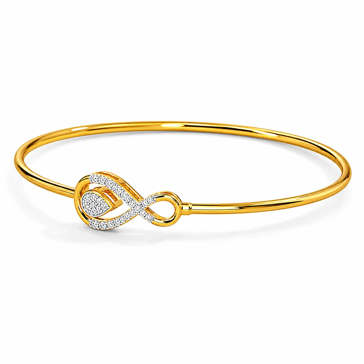 Fenia Infinity 18K Gold Plated Moissanite Diamond Bracelet