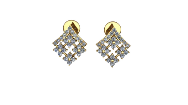 Aurelia Garland Moissanite Diamond Stud Earrings