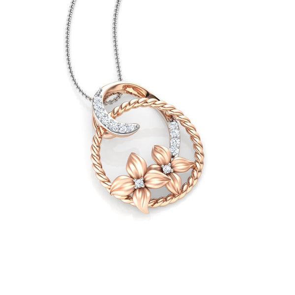 Daisy Plum Moissanite Diamond Casual Pendant