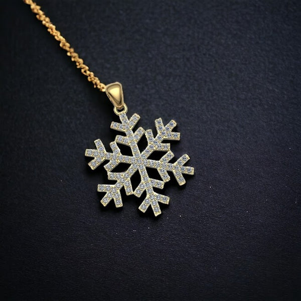 Dazzling Snowflake Moissanite Diamond Pendant