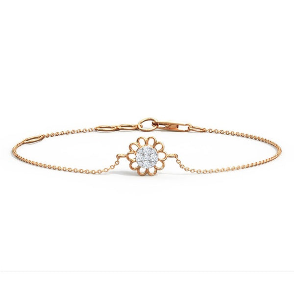 Daisy Moissanite Diamond Bracelet